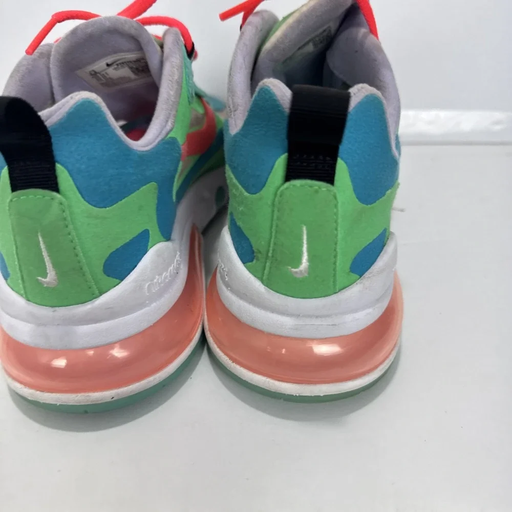 Nike Air Max 270 React‎ Electro Green Lagoon Womens Size 7.5